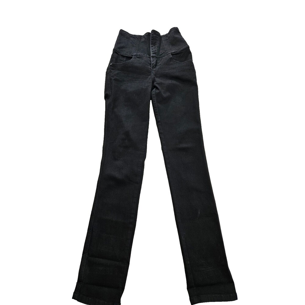 Original Virtual Push Up Black Button & Zip Closure Women's Jeans Size 0 (24x30)